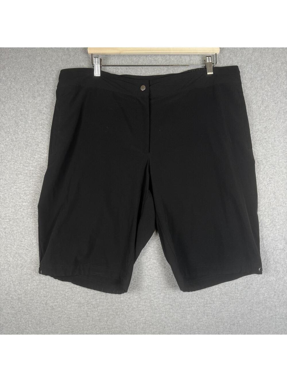 Z Energy by Chico's Women's Size 3 US XL Black Casual Bermuda Shorts